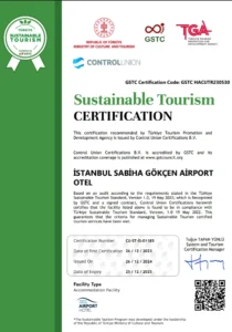 Sürdürülebilirlik Sertifikası